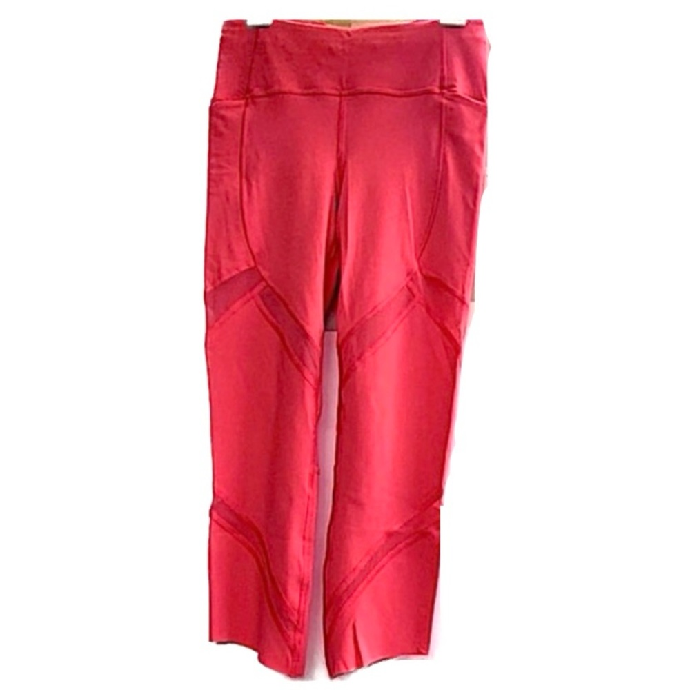 🆕 LULULEMON SZ4 ON PACE CROPS NULUX™️ 21” BNWT SZ 4 & 10. RARE GLOSSY CORAL